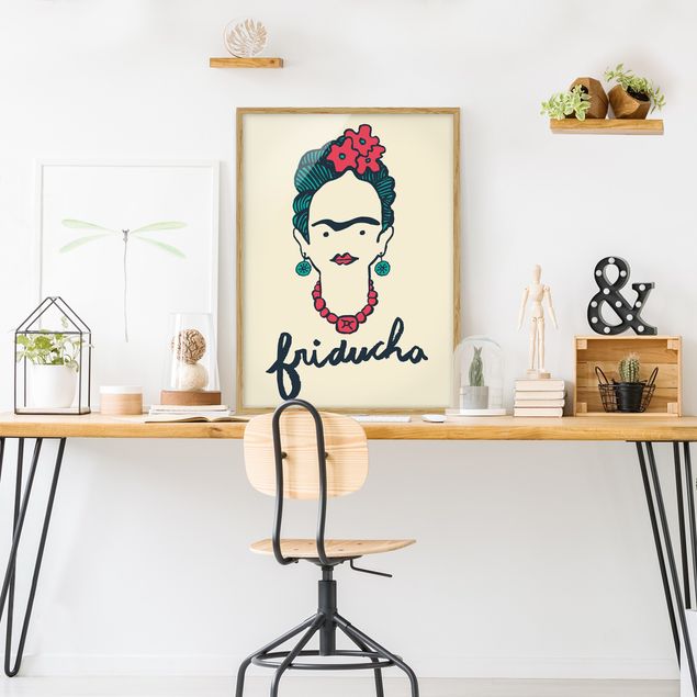 Poster con cornice - Frida Kahlo - Friducha - Verticale 4:3