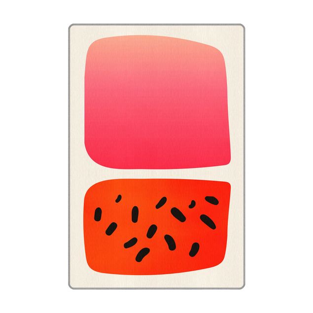 Tappeti  - Forme astratte - melone e rosa