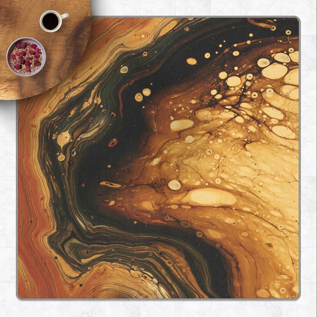 Tappeti effetto marmo Marmorizzatura astratta marrone crema