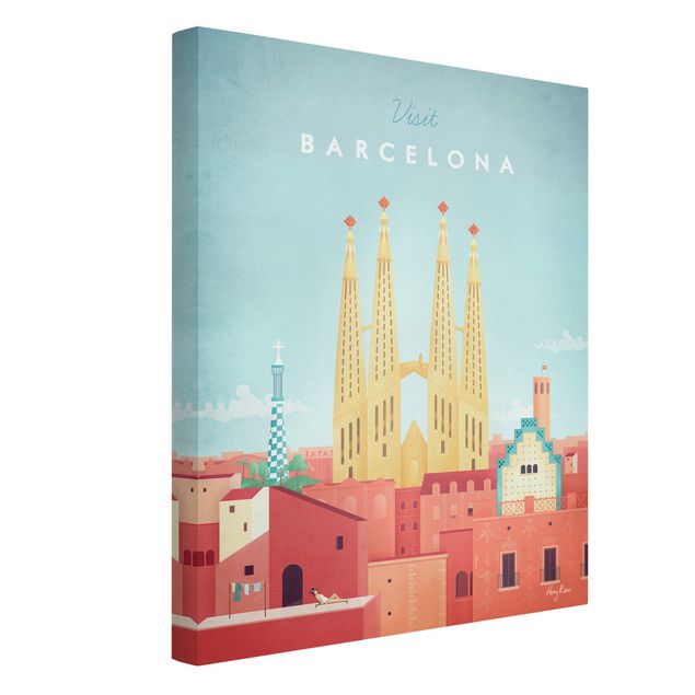 Quadri su tela Poster di viaggio - Barcellona