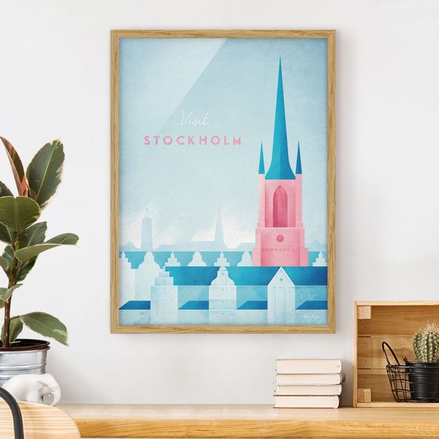 Poster con cornice - Poster Viaggi - Stoccolma - Verticale 4:3