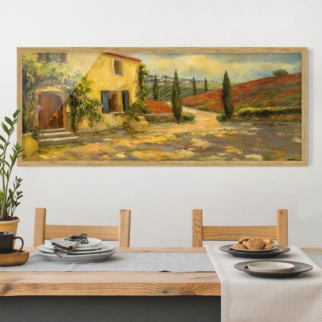 Poster con cornice - paesaggio italiano - Toscana