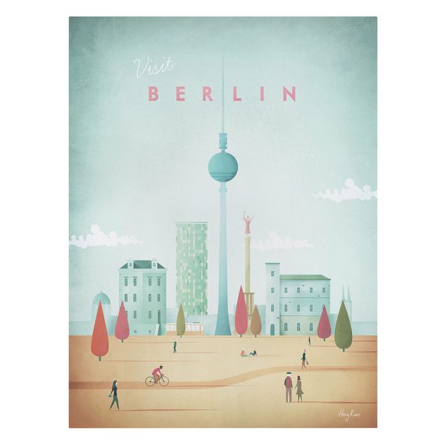 Stampa su tela Poster di viaggio - Berlino