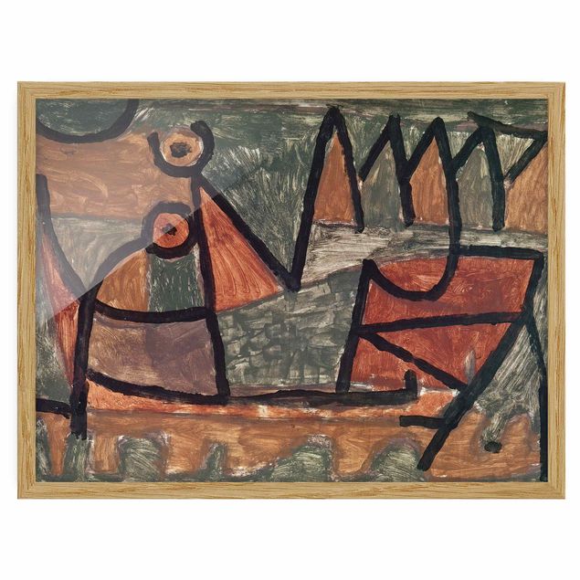 Poster con cornice - Paul Klee - Boating - Orizzontale 3:4