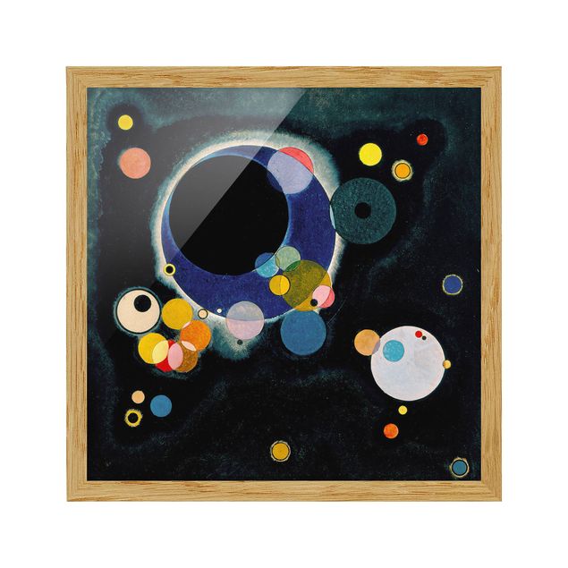 Poster con cornice - Wassily Kandinsky - Sketch Circles - Quadrato 1:1