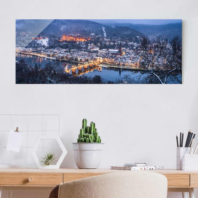 Lavagna magnetica vetro Heidelberg in inverno