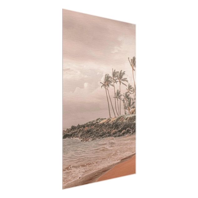 Quadro in vetro - Aloha spiaggia alle Hawaii II