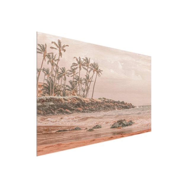 Quadro in vetro - Aloha spiaggia alle Hawaii