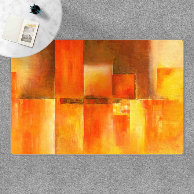 Tappeto bagno arancione Amarna
