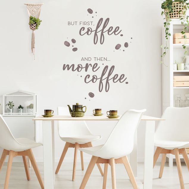 Adesivo murale - E poi più caffè