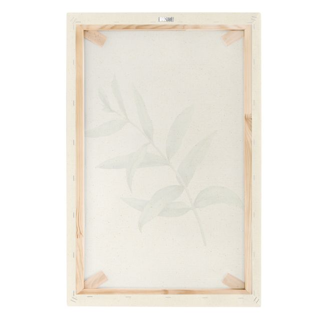 Quadro su tela naturale - Eucalipto in acquerello I - Formato verticale 2:3