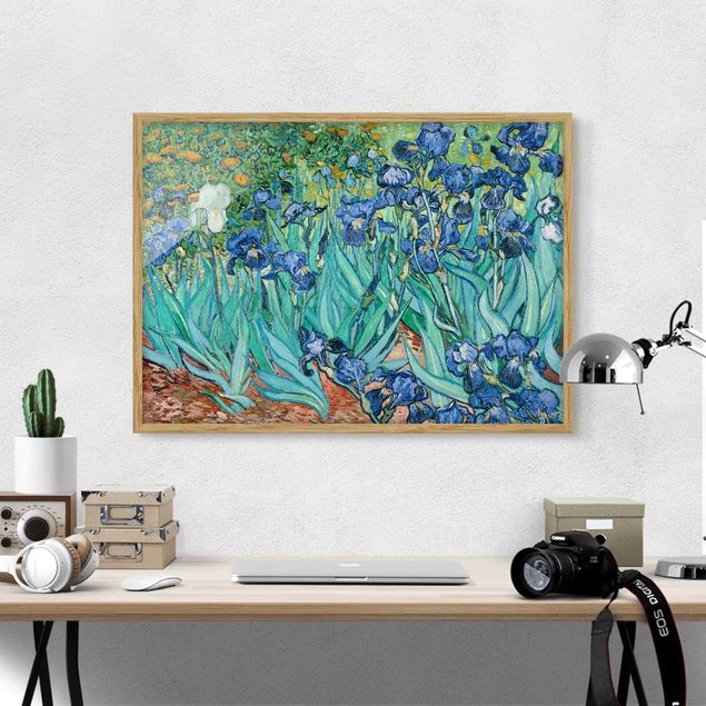 Poster con cornice - Vincent Van Gogh - Iris - Orizzontale 3:4