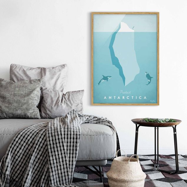 Poster con cornice - Poster di viaggio - Antartide - Verticale 4:3