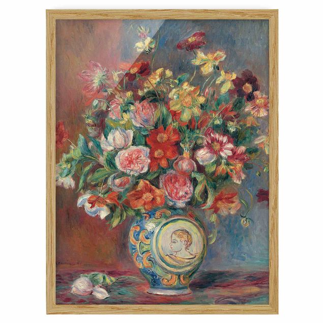 Poster con cornice - Auguste Renoir - Flower Vase - Verticale 4:3