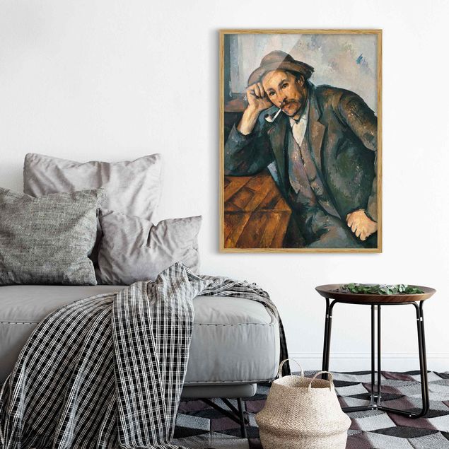 Poster con cornice - Paul Cézanne - The Pipe Smoker - Verticale 4:3