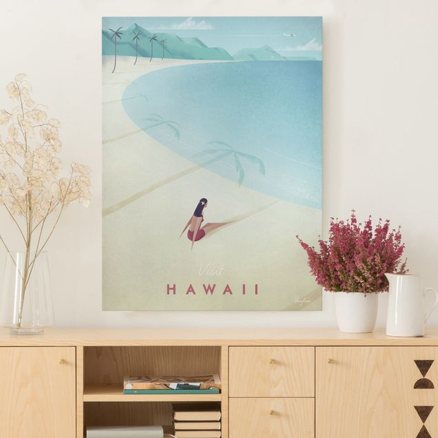 Quadri su tela paesaggio Poster di viaggio - Hawaii