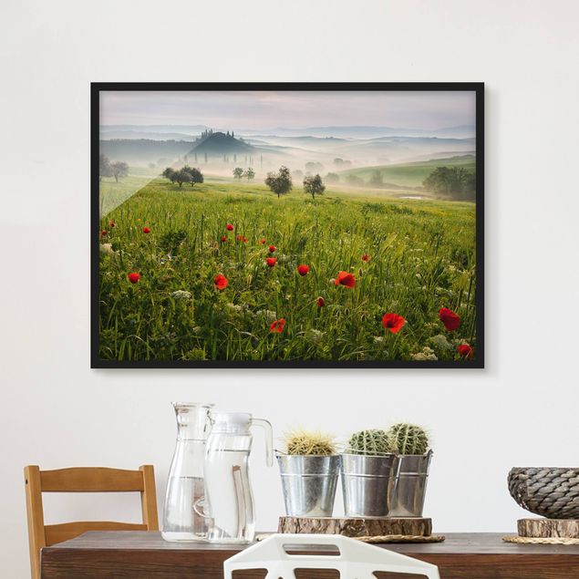 Poster con cornice - Tuscany Spring - Orizzontale 3:4
