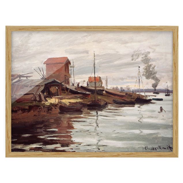 Poster con cornice - Claude Monet - Seine Petit-Gennevilliers - Orizzontale 3:4