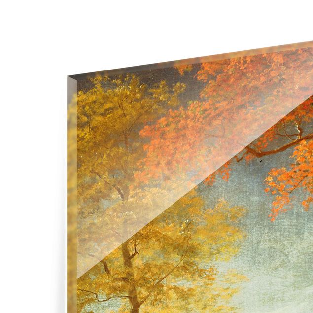 Quadro in vetro - Albert Bierstadt - Autunno in Oneida County, New York - Verticale 4:3