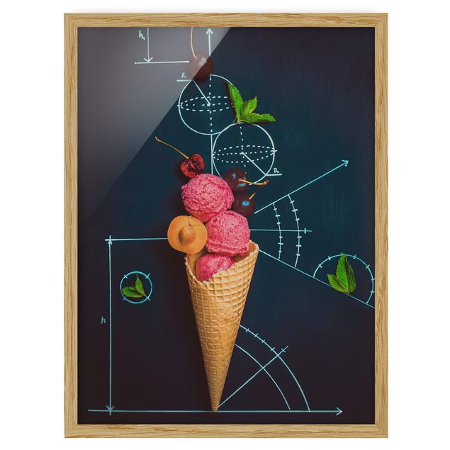 Poster con cornice - Geometry In Summer - Verticale 4:3
