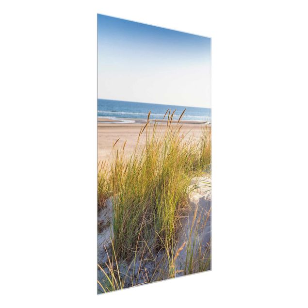 Quadro in vetro - Beach Dune Al Mare - Verticale 3:2