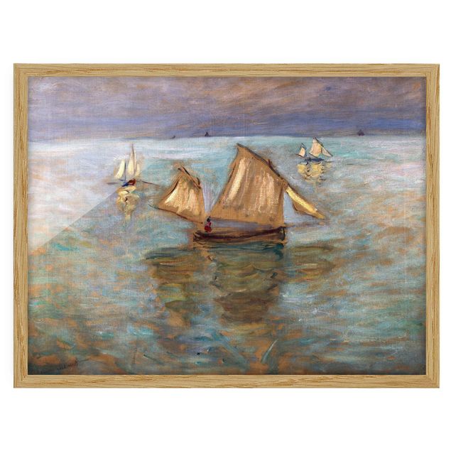 Poster con cornice - Claude Monet - Fishing Boats - Orizzontale 3:4