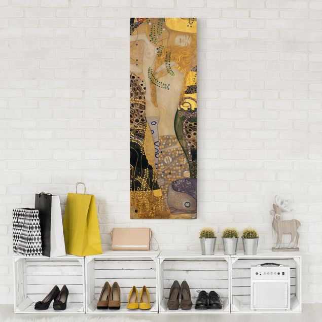 Riproduzioni su tela Gustav Klimt - Serpenti d'acqua I