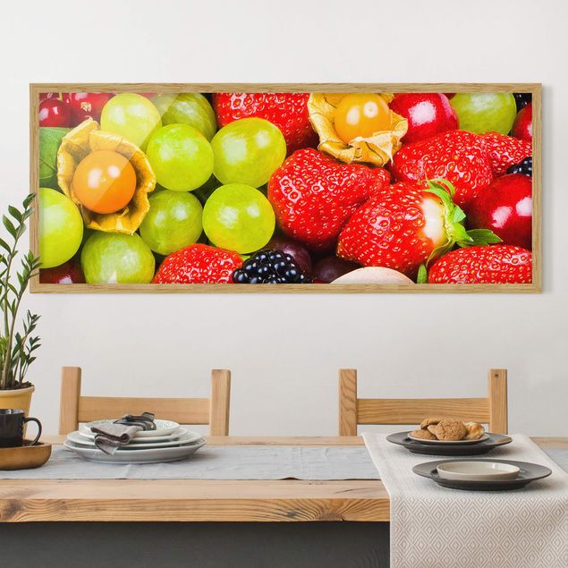 Poster con cornice - Frutti Tropicali - Panorama formato orizzontale