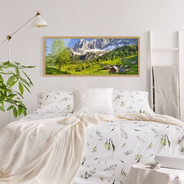 Poster con cornice - Prato Alpino Stiria - Panorama formato orizzontale