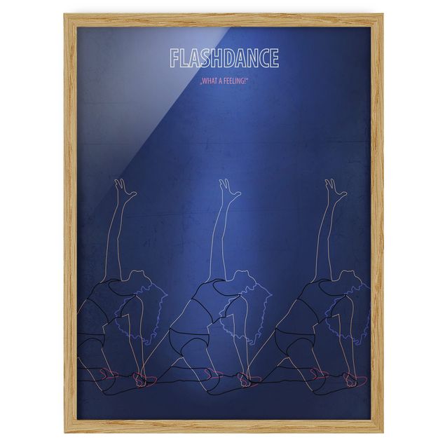 Poster con cornice - Film Poster Flashdance - Verticale 4:3
