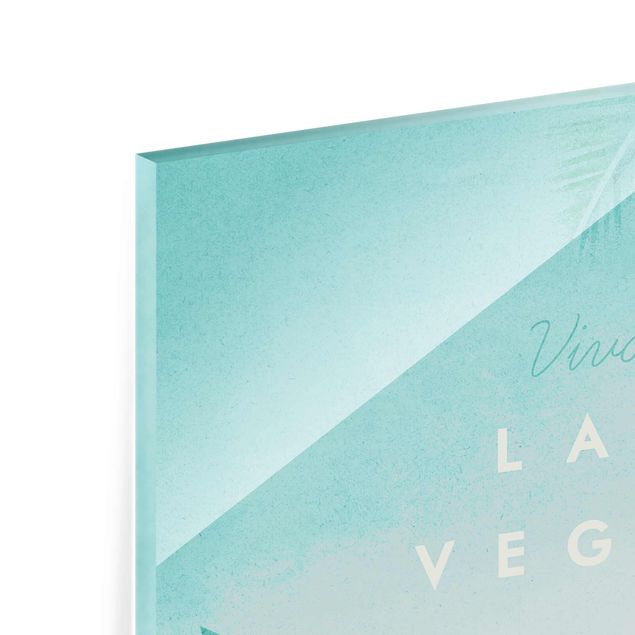Quadro in vetro - Poster Viaggi - Viva Las Vegas - Verticale 4:3