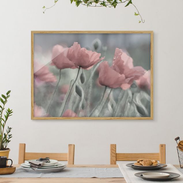 Poster con cornice - Picturesque Poppies - Orizzontale 3:4