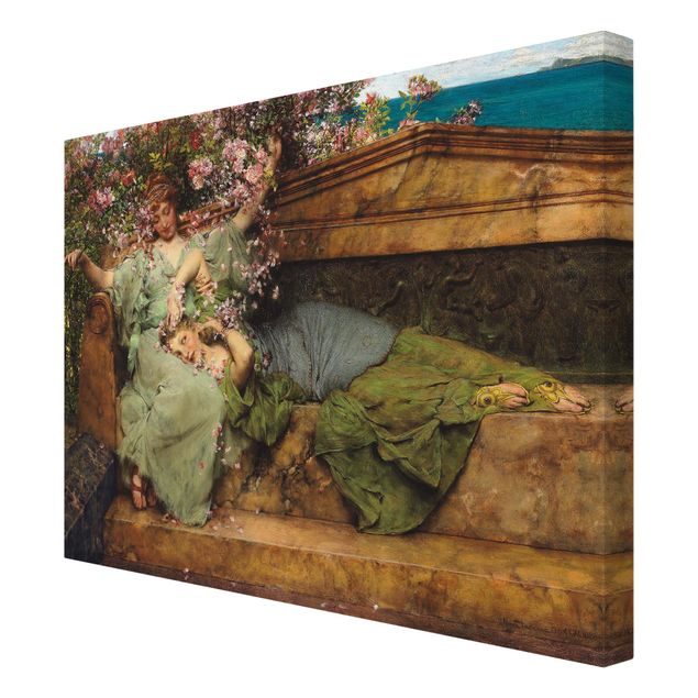Stampe su tela Sir Lawrence Alma-Tadema - Il giardino delle rose