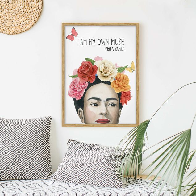Poster con cornice - I Pensieri Di Frida - Muse - Verticale 4:3