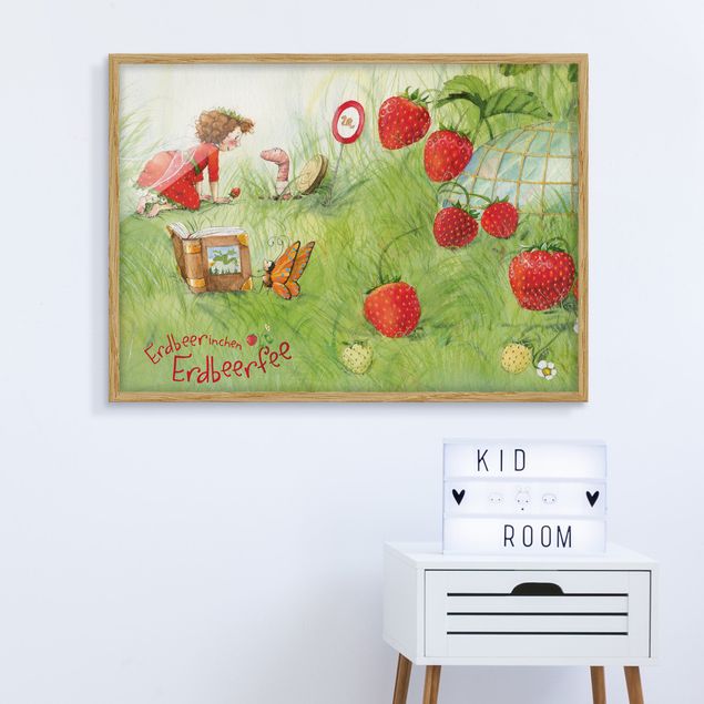 Poster con cornice - The Strawberry Fairy - At Worm's Place - Orizzontale 3:4