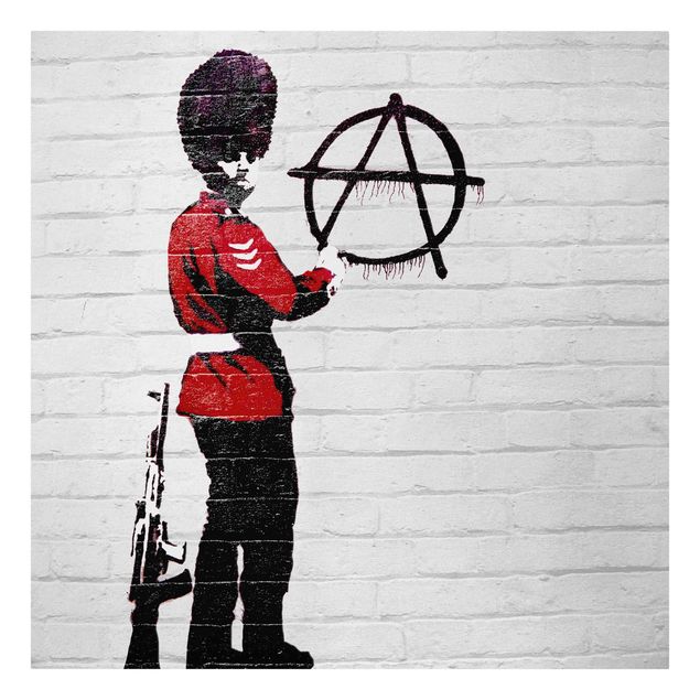 Stampe su tela Anarchist Soldier - Brandalised ft. Graffiti by Banksy