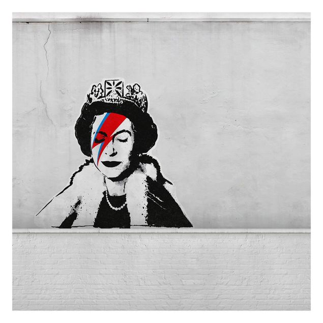 Carta da parati - Queen Lizzie Stardust - Brandalised ft. Graffiti by Banksy