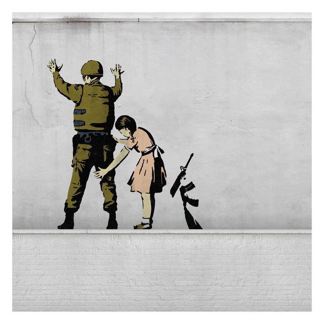 Carta da parati - Soldato e ragazza - Brandalised ft. Graffiti by Banksy