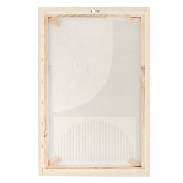 Quadro su tela naturale - Bauhaus galassia velata - Formato verticale 2:3