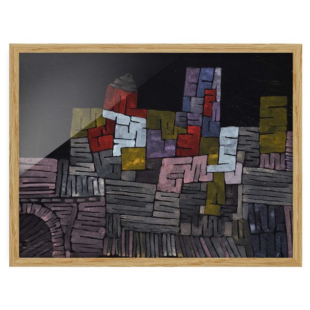 Poster con cornice - Paul Klee - Old Walls - Orizzontale 3:4