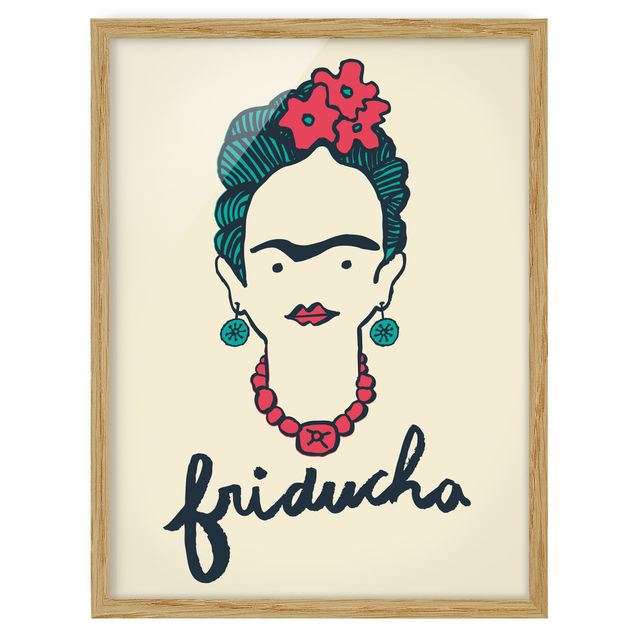 Poster con cornice - Frida Kahlo - Friducha - Verticale 4:3