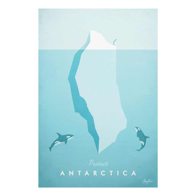 Quadro in vetro - Poster di viaggio - Antartide - Verticale 3:2