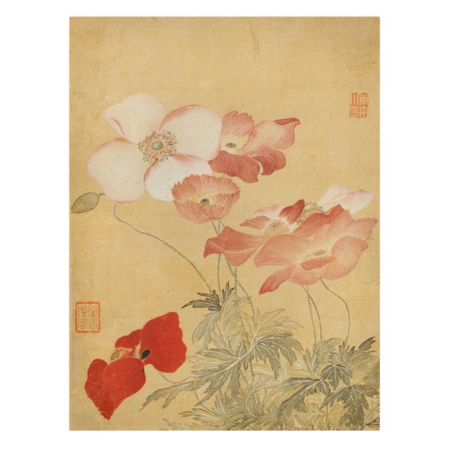 Stampe su tela Yun Shouping - Fiore di papavero