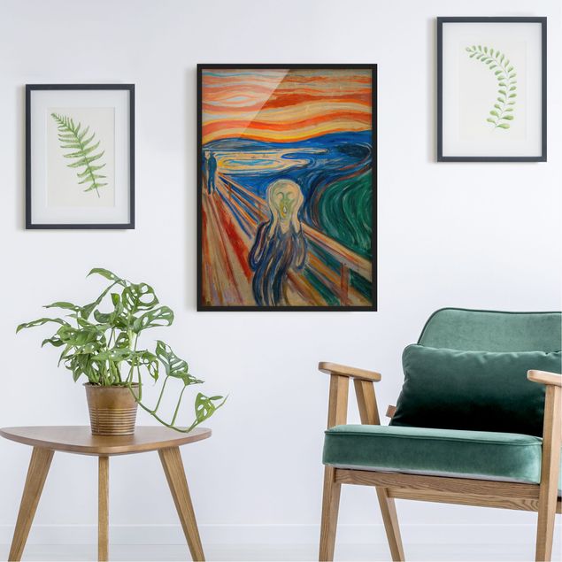 Poster con cornice - Edvard Munch - L'urlo - Verticale 4:3