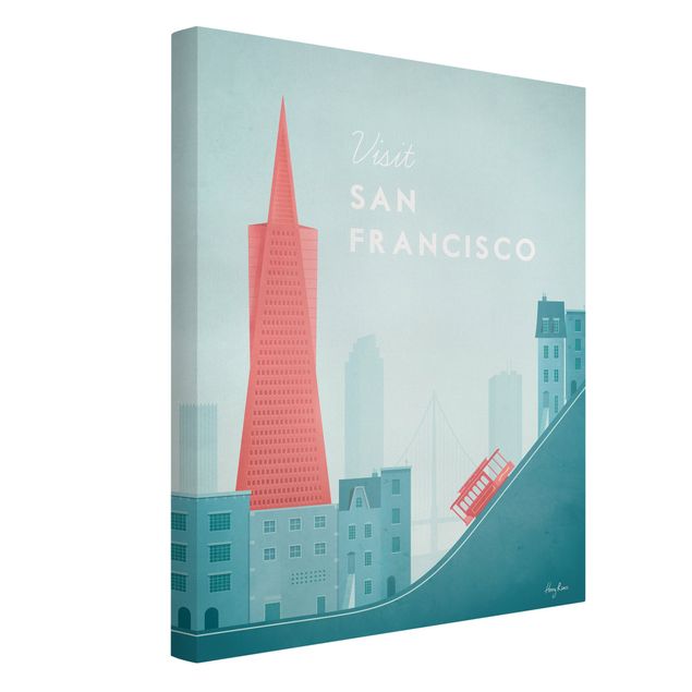 Stampe su tela Poster di viaggio - San Francisco