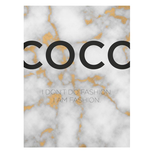 Stampa su tela - Coco - I Dont Do Fashion - Verticale 3:4