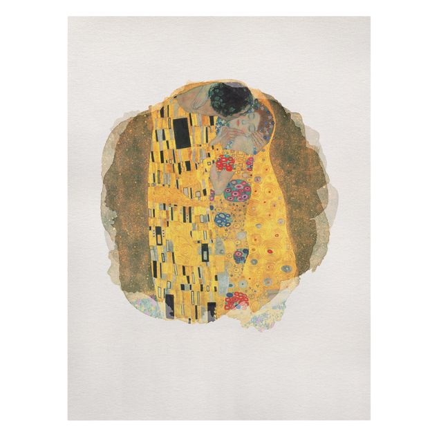 Quadri su tela - Acquarelli - Gustav Klimt - Il bacio