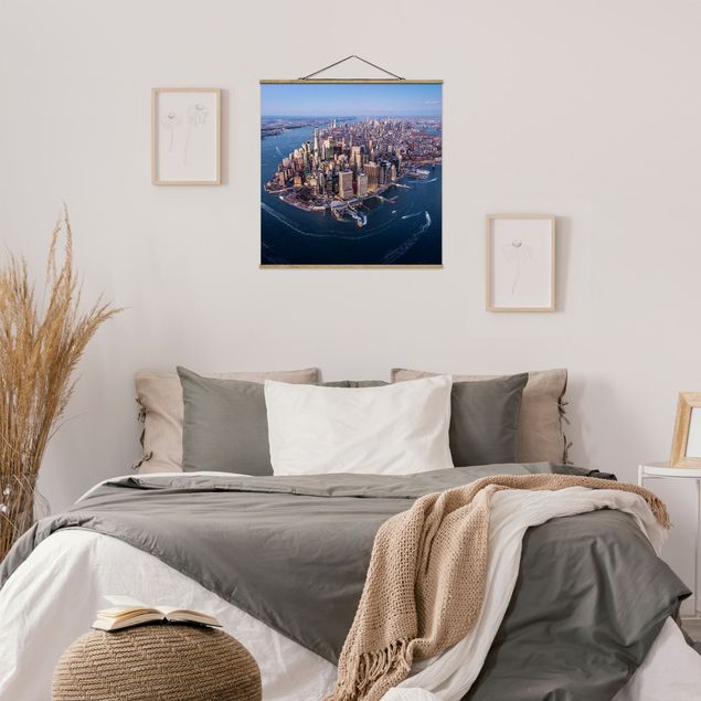 Foto su tessuto da parete con bastone - Big City Life - Quadrato 1:1