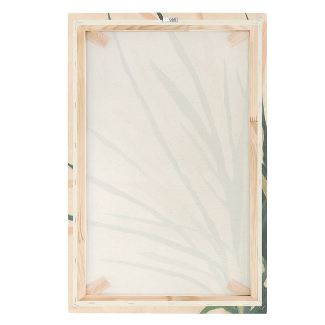 Quadro su tela naturale - Fogliame con getto di ombre - Formato verticale 2:3