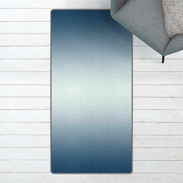 Tappeto moderno astratto Gradiente orizzontale blu